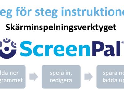 Skärminspelning med ScreenPal – Steg för steg